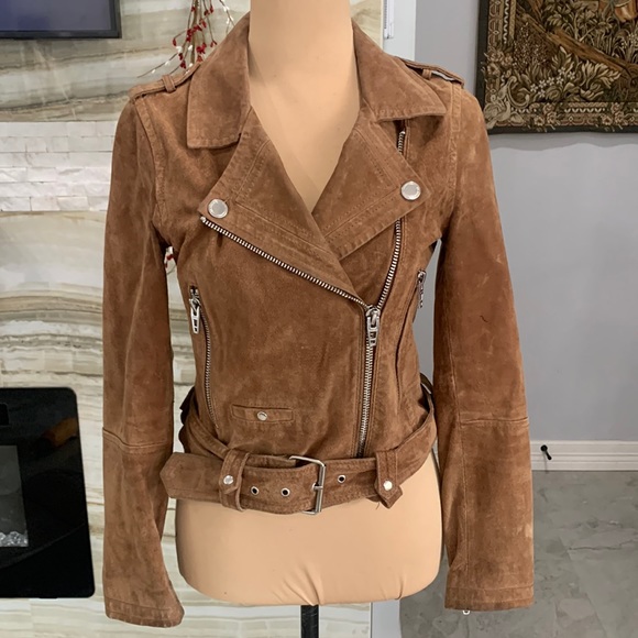 BLANKNYC Suede Moto Jacket Size XS‎ Coffee Bean Brown - Picture 3 of 12